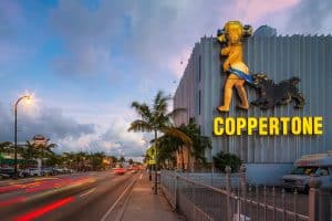 Dania LED Signs Coppertone Girl Nicely Lit 2016 client 300x200